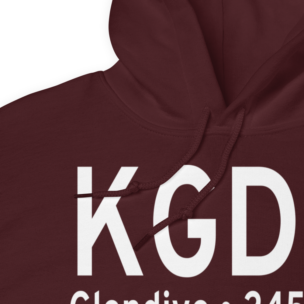 Dawson Community Airport (KGDV) ICAO Hoodie Sweatshirt 
