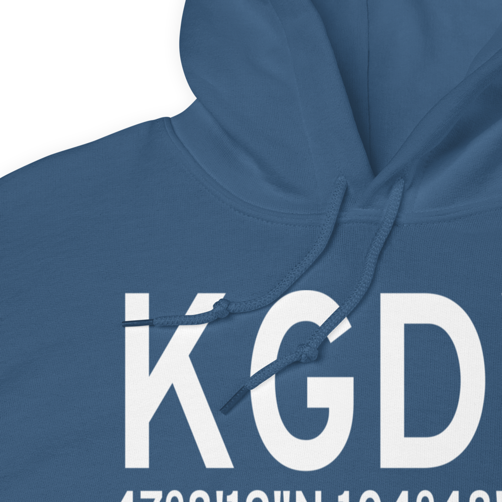 Dawson Community Airport (KGDV) ICAO Hoodie Sweatshirt 