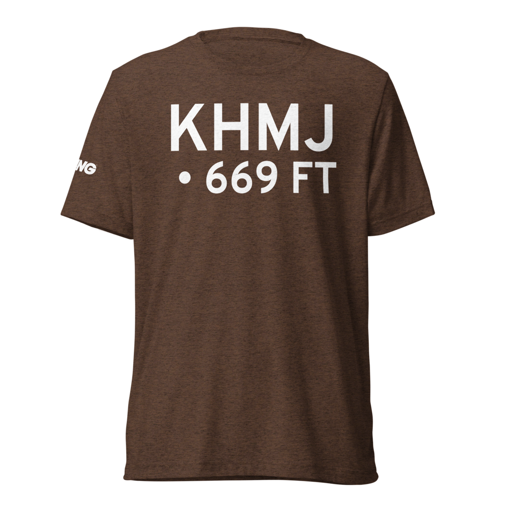 Homer Airport (KHMJ) ICAO Tri-blend T-Shirt 