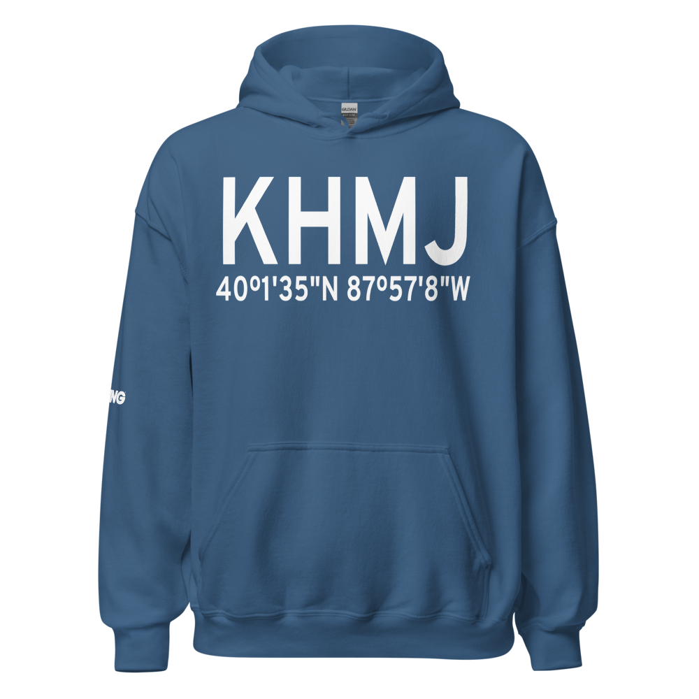 Homer Airport (KHMJ) ICAO Hoodie Sweatshirt 