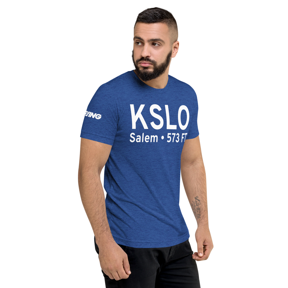 Salem Leckrone Airport (KSLO) ICAO Tri-blend T-Shirt 