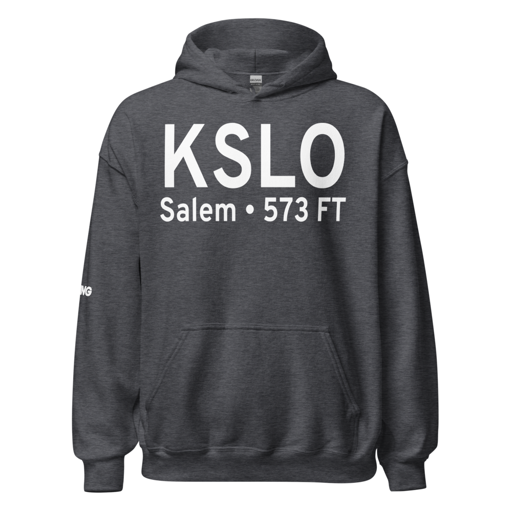 Salem Leckrone Airport (KSLO) ICAO Hoodie Sweatshirt 