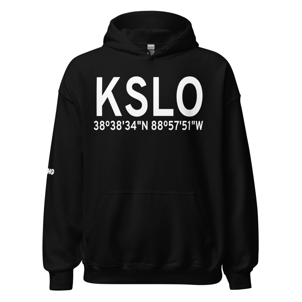 Salem Leckrone Airport (KSLO) ICAO Hoodie Sweatshirt 
