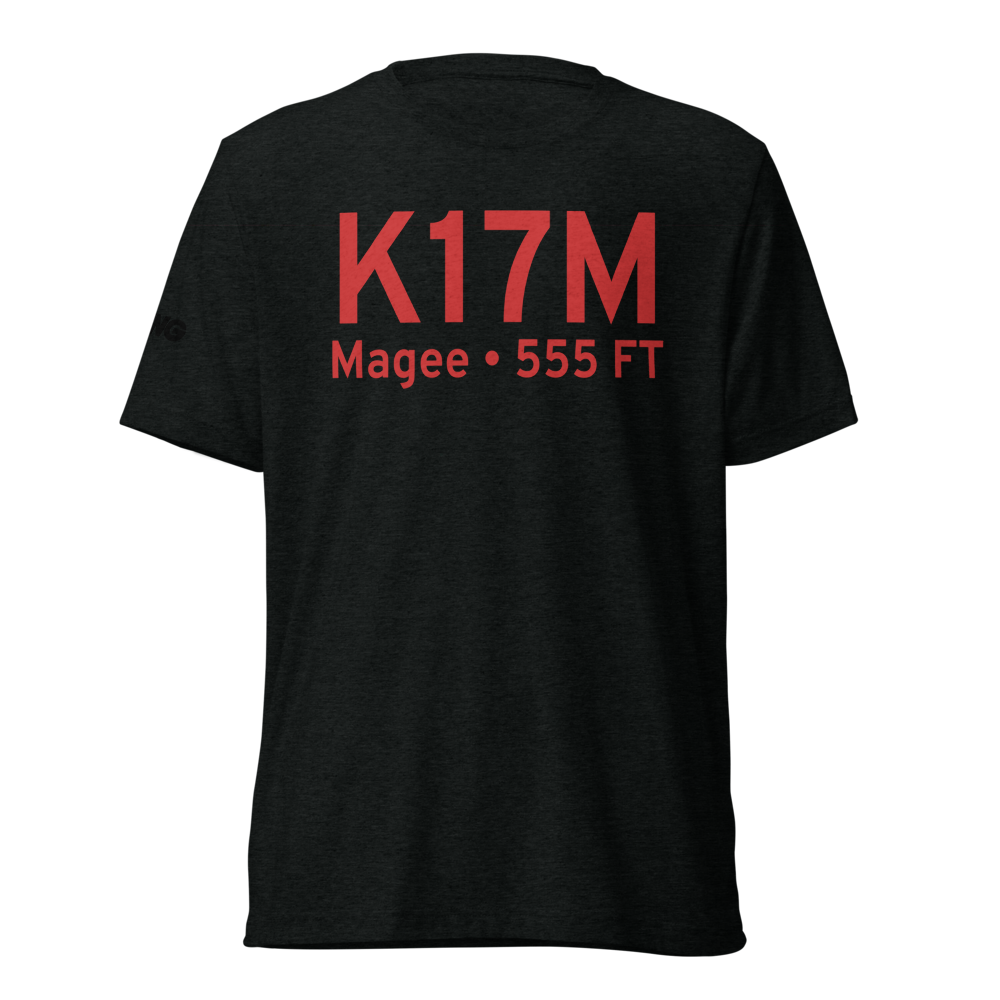 Magee Municipal Airport (K17M) ICAO Tri-blend T-Shirt 