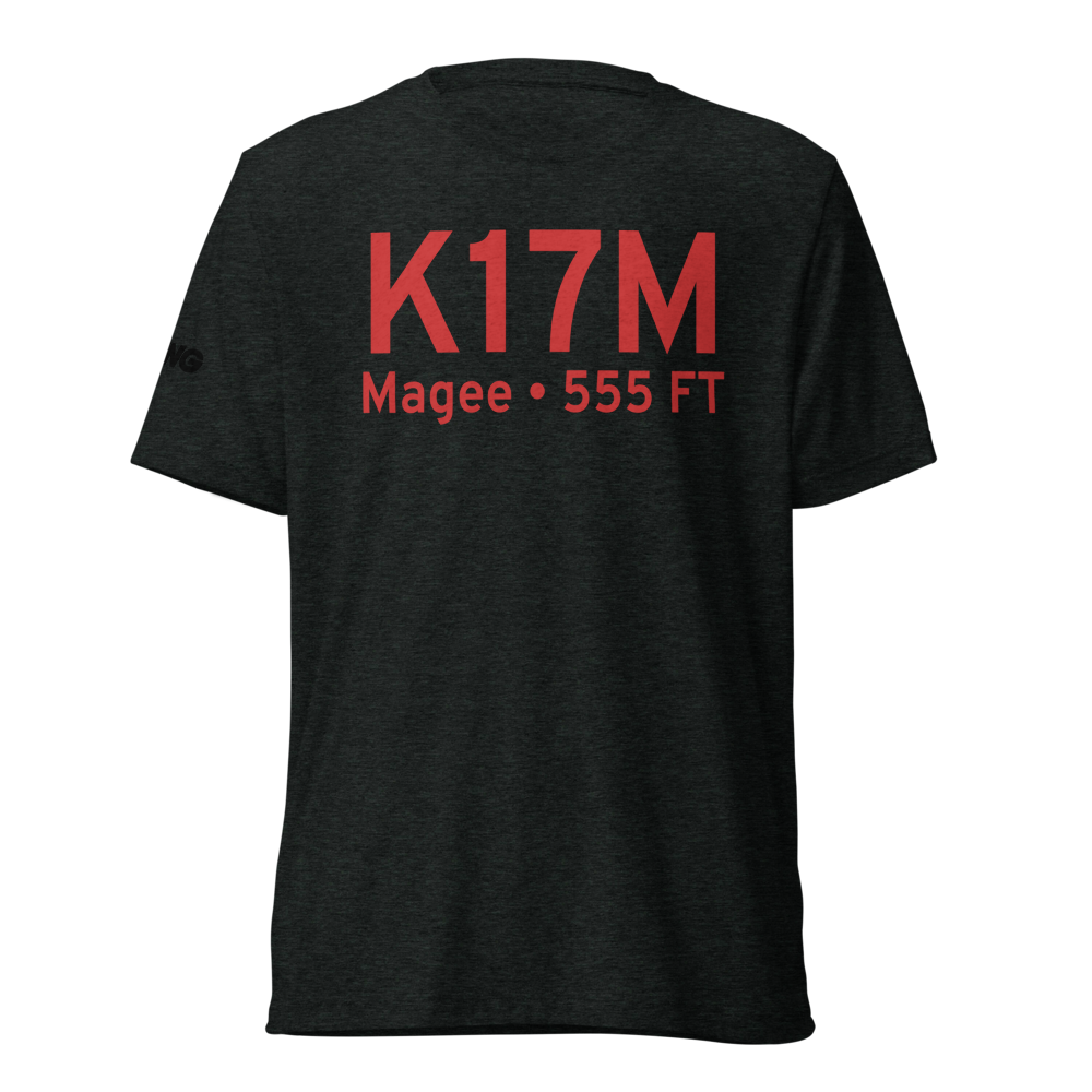 Magee Municipal Airport (K17M) ICAO Tri-blend T-Shirt 