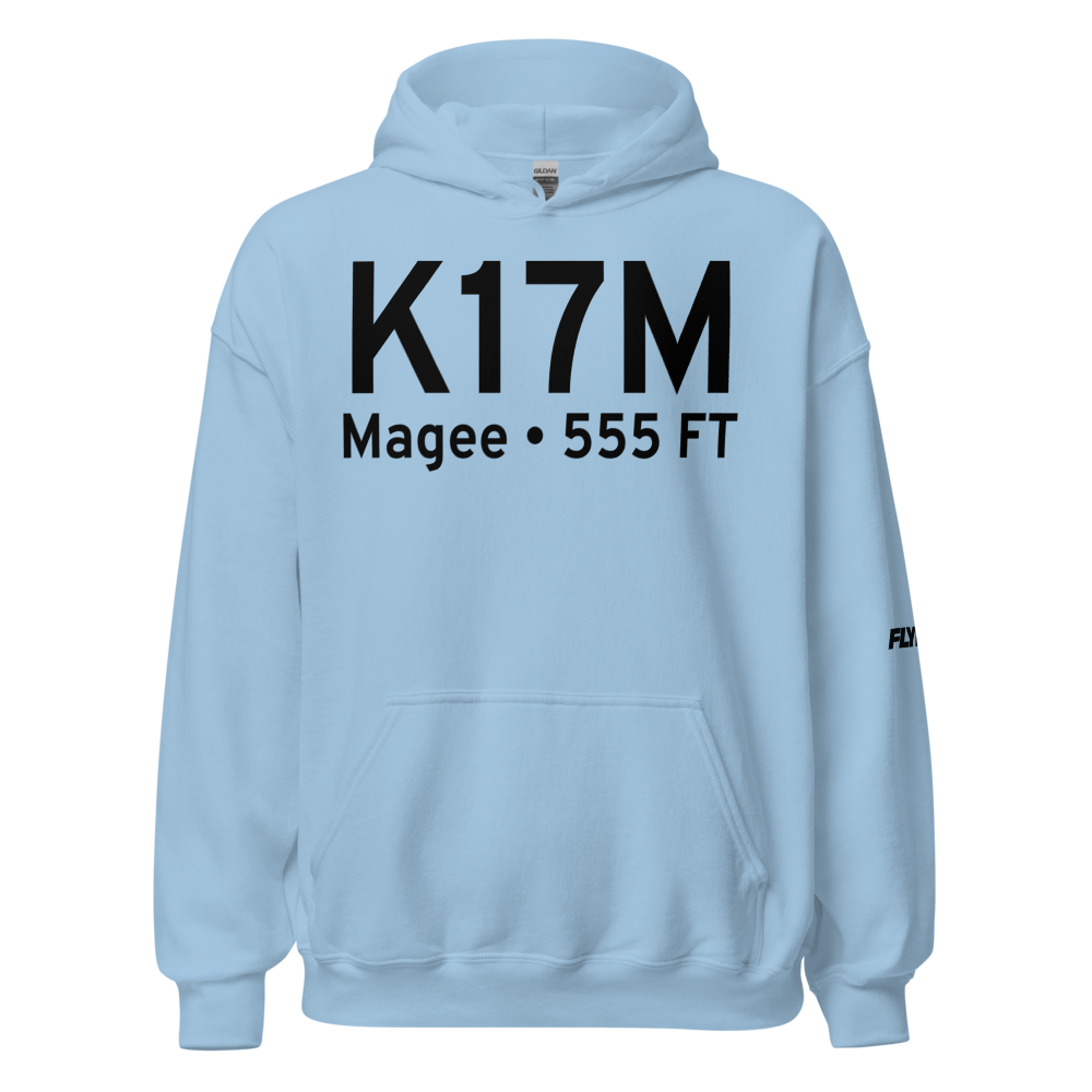 Magee Municipal Airport (K17M) ICAO Hoodie Sweatshirt 