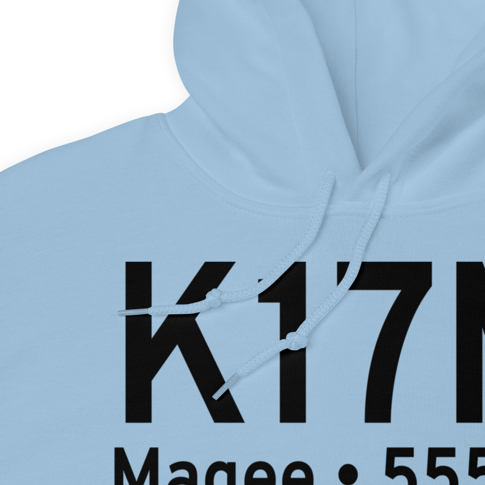 Magee Municipal Airport (K17M) ICAO Hoodie Sweatshirt 