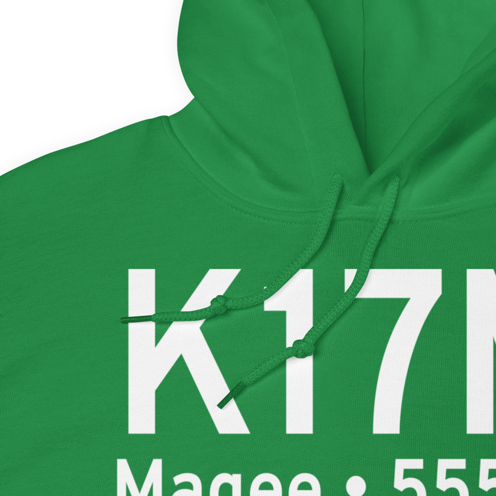 Magee Municipal Airport (K17M) ICAO Hoodie Sweatshirt 