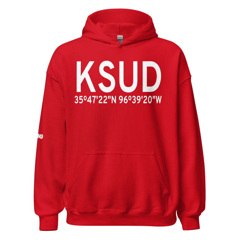 Stroud Municipal Airport (KSUD) ICAO Hoodie Sweatshirt 