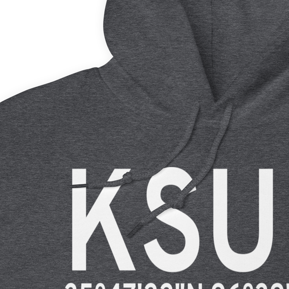 Stroud Municipal Airport (KSUD) ICAO Hoodie Sweatshirt 