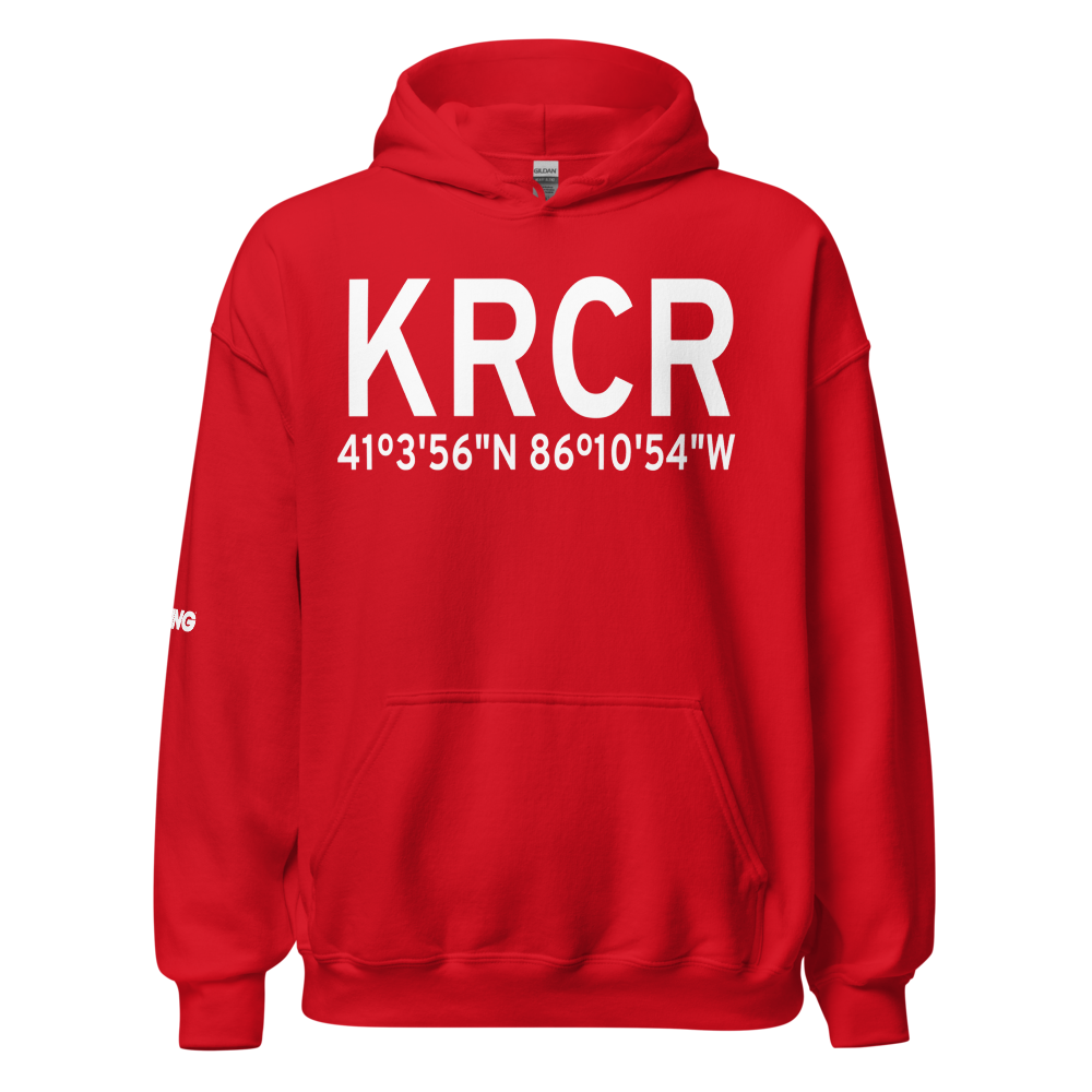 Fulton County Airport (KRCR) ICAO Hoodie Sweatshirt 