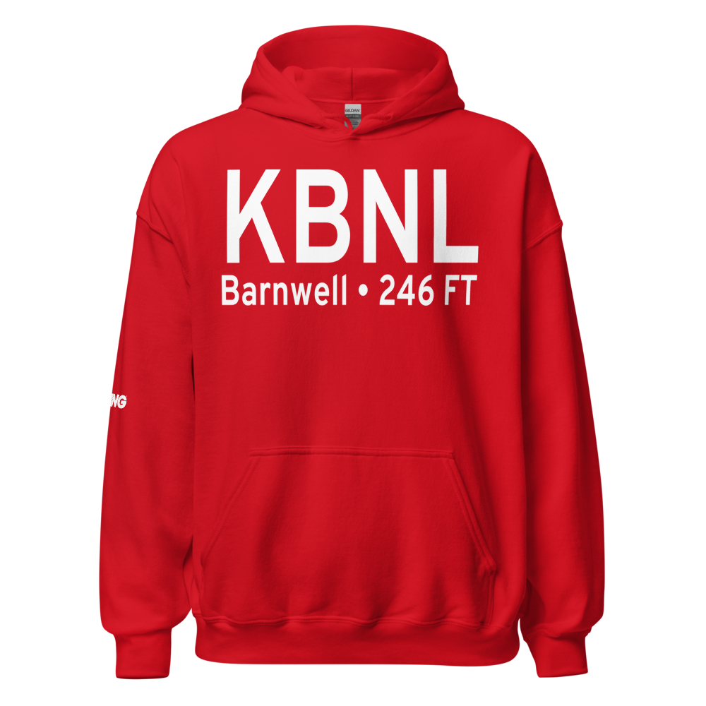 Barnwell Regional Airport (KBNL) ICAO Hoodie Sweatshirt 