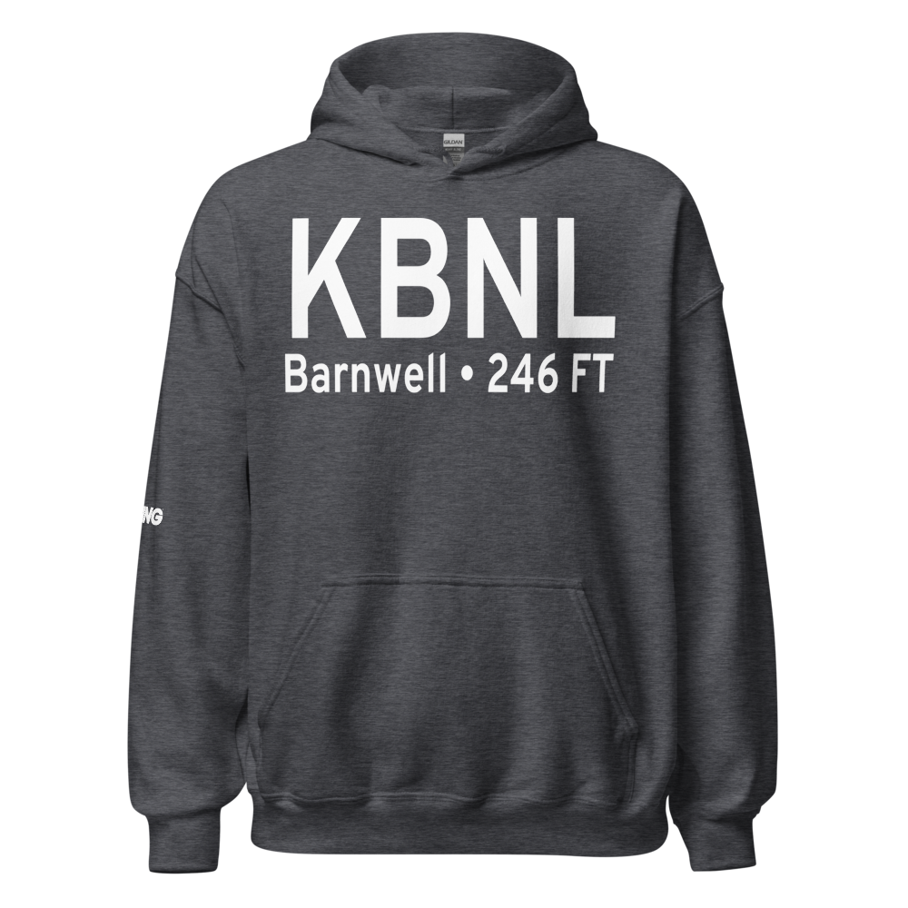 Barnwell Regional Airport (KBNL) ICAO Hoodie Sweatshirt 