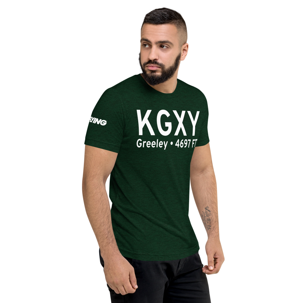 Greeley–Weld County Airport (KGXY) ICAO Tri-blend T-Shirt 