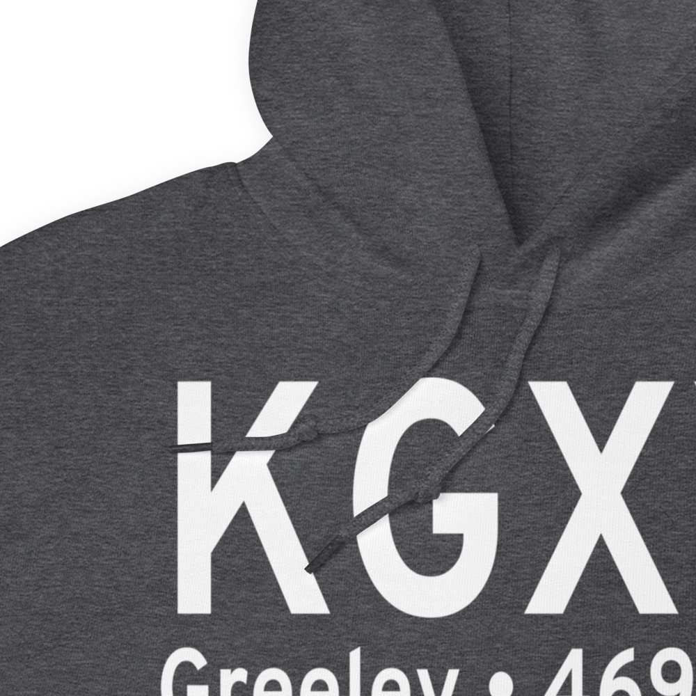 Greeley–Weld County Airport (KGXY) ICAO Hoodie Sweatshirt 