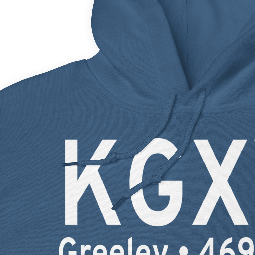 Greeley–Weld County Airport (KGXY) ICAO Hoodie Sweatshirt 