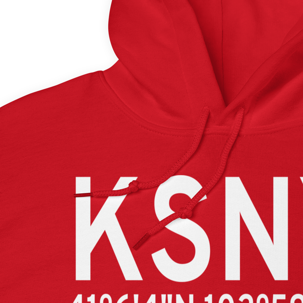 Sidney Municipal-Lloyd W Carr Field (KSNY) ICAO Hoodie Sweatshirt 