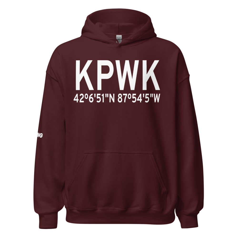 Chicago Executive Airport (KPWK) ICAO Hoodie Sweatshirt 