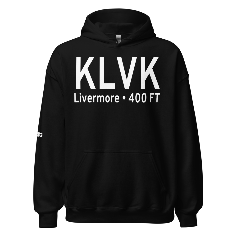 Livermore Municipal Airport (KLVK) ICAO Hoodie Sweatshirt 