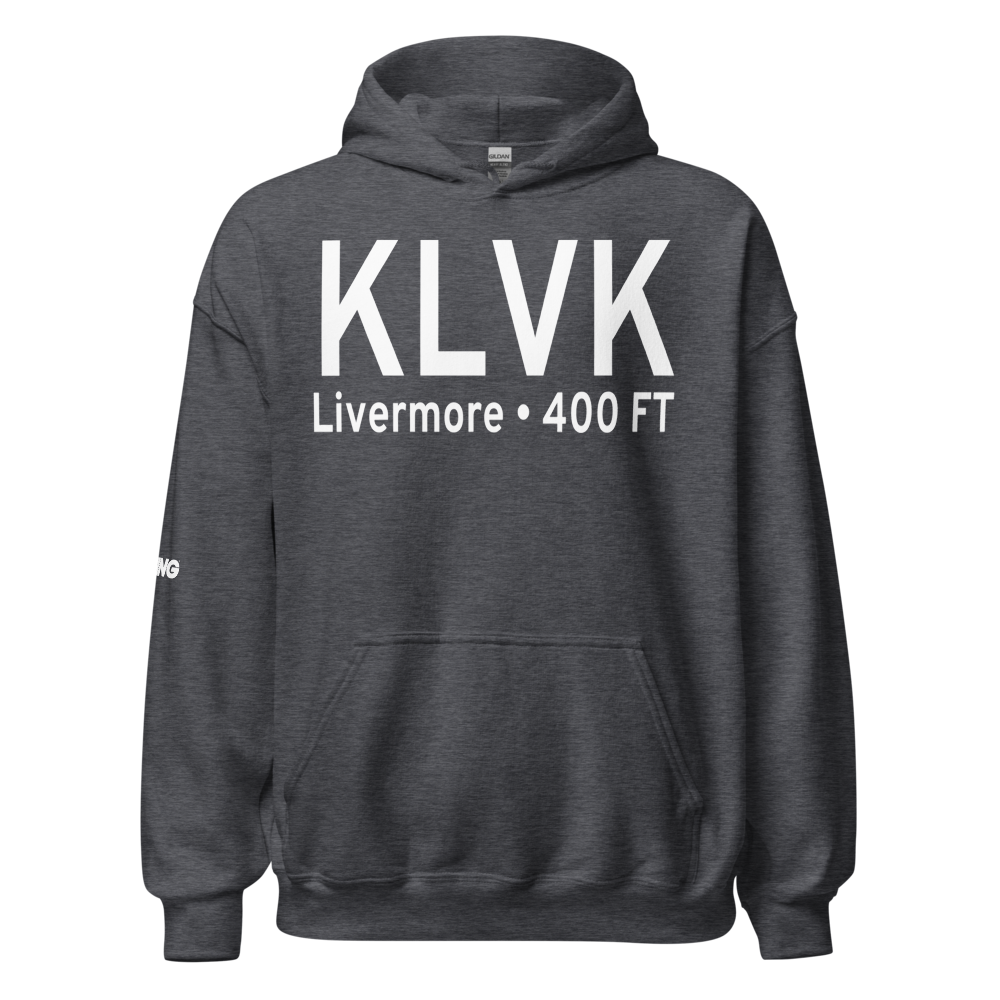 Livermore Municipal Airport (KLVK) ICAO Hoodie Sweatshirt 