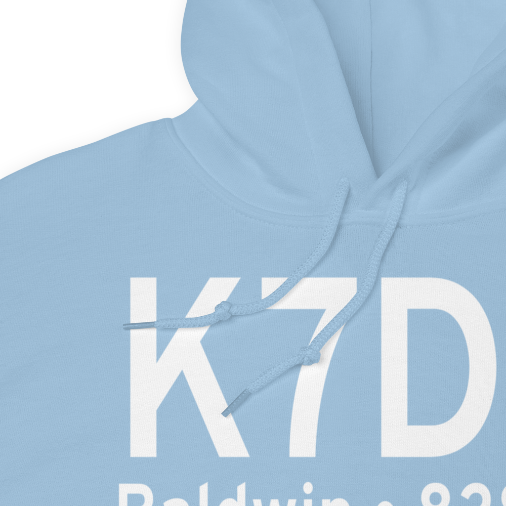 Baldwin Municipal Airport (K7D3) ICAO Hoodie Sweatshirt 