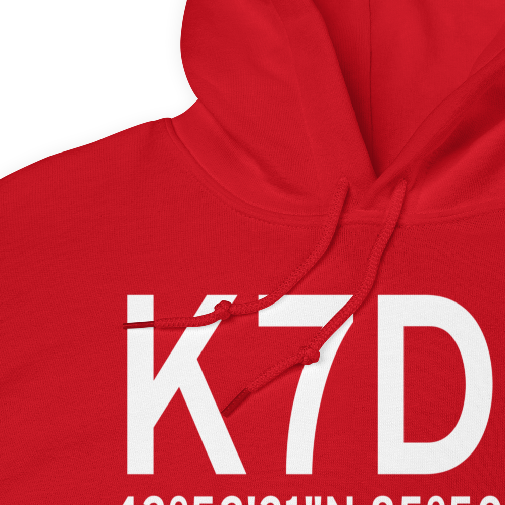 Baldwin Municipal Airport (K7D3) ICAO Hoodie Sweatshirt 