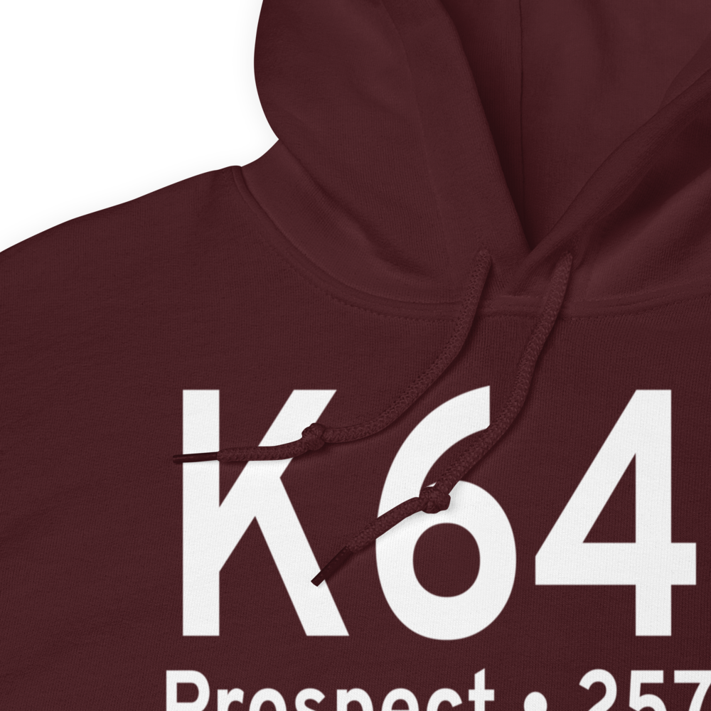 Prospect State Airport (K64S) ICAO Hoodie Sweatshirt 