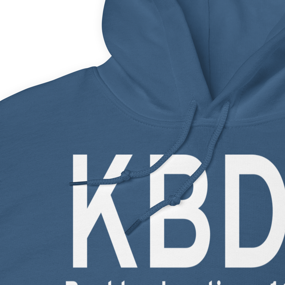 Boulder Junction Payzer Airport (KBDJ) ICAO Hoodie Sweatshirt 