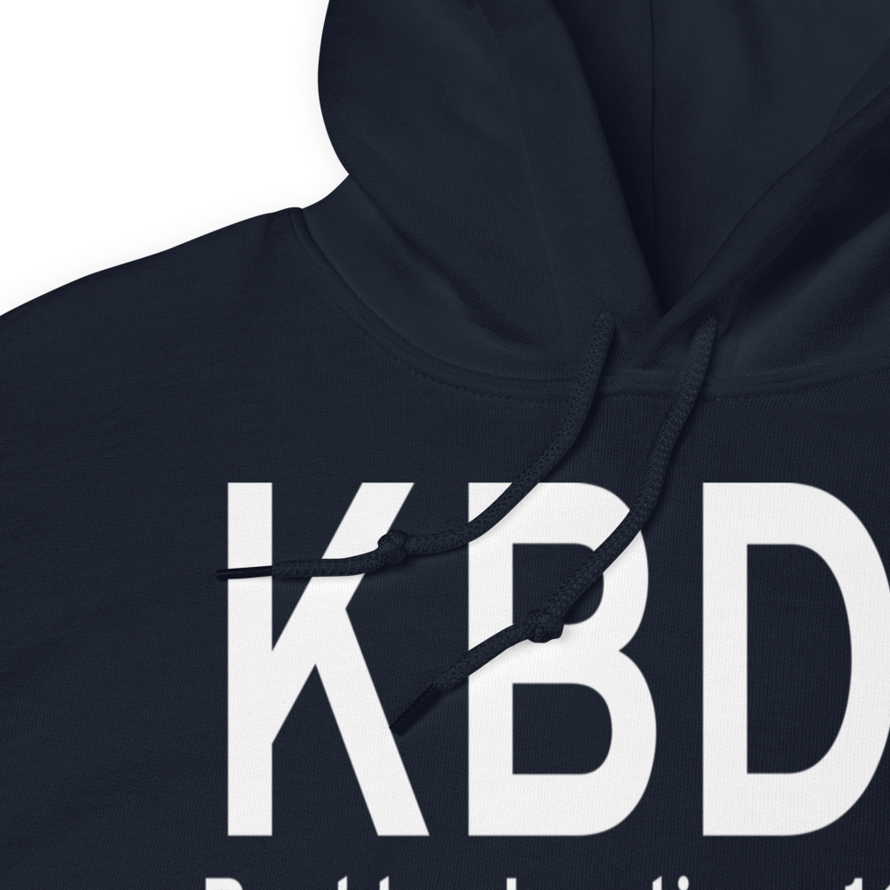 Boulder Junction Payzer Airport (KBDJ) ICAO Hoodie Sweatshirt 