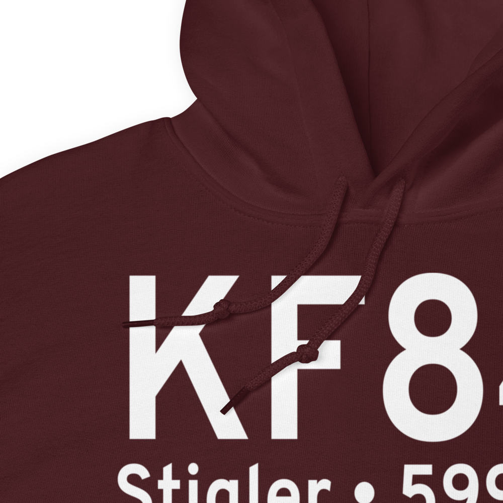Stigler Regional Airport (KF84) ICAO Hoodie Sweatshirt 