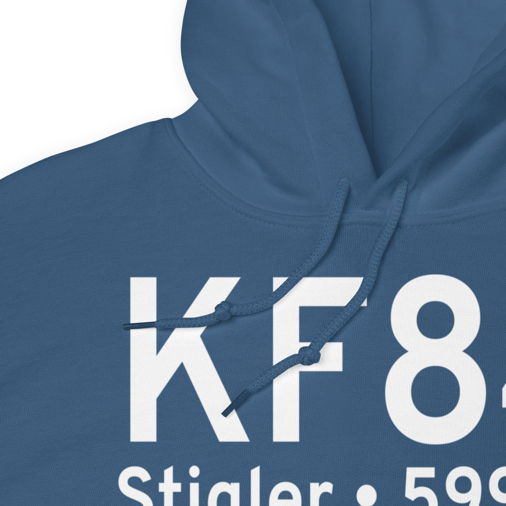 Stigler Regional Airport (KF84) ICAO Hoodie Sweatshirt 