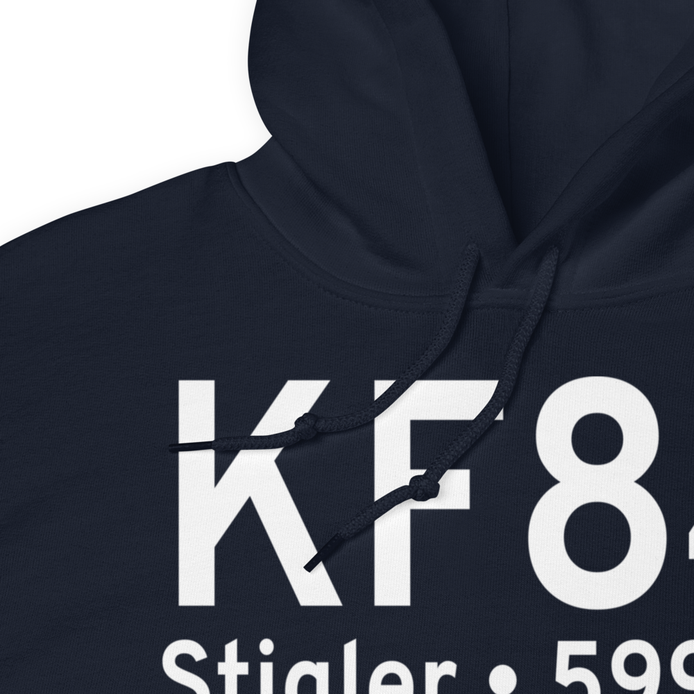 Stigler Regional Airport (KF84) ICAO Hoodie Sweatshirt 