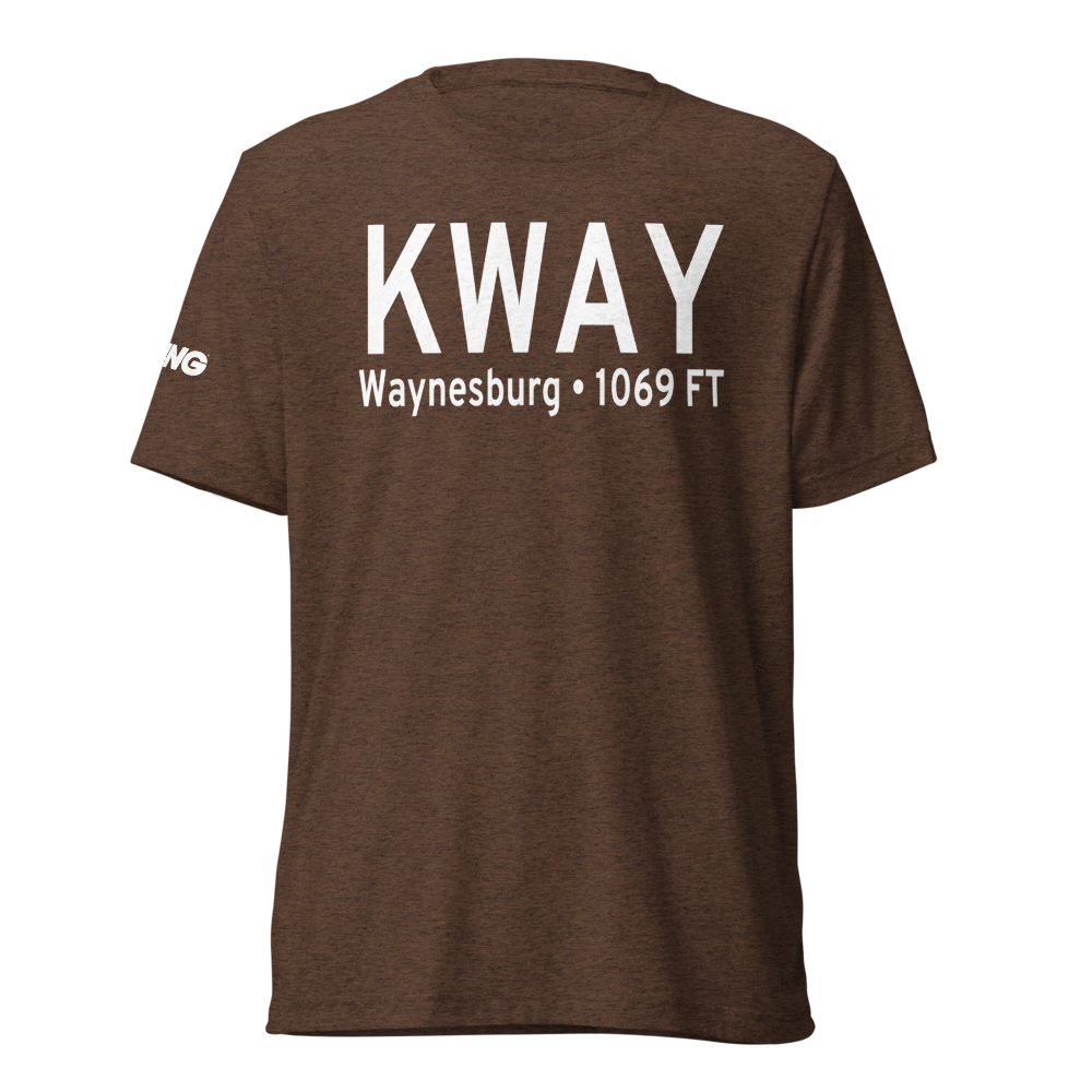 Greene County Airport (KWAY) ICAO Tri-blend T-Shirt 