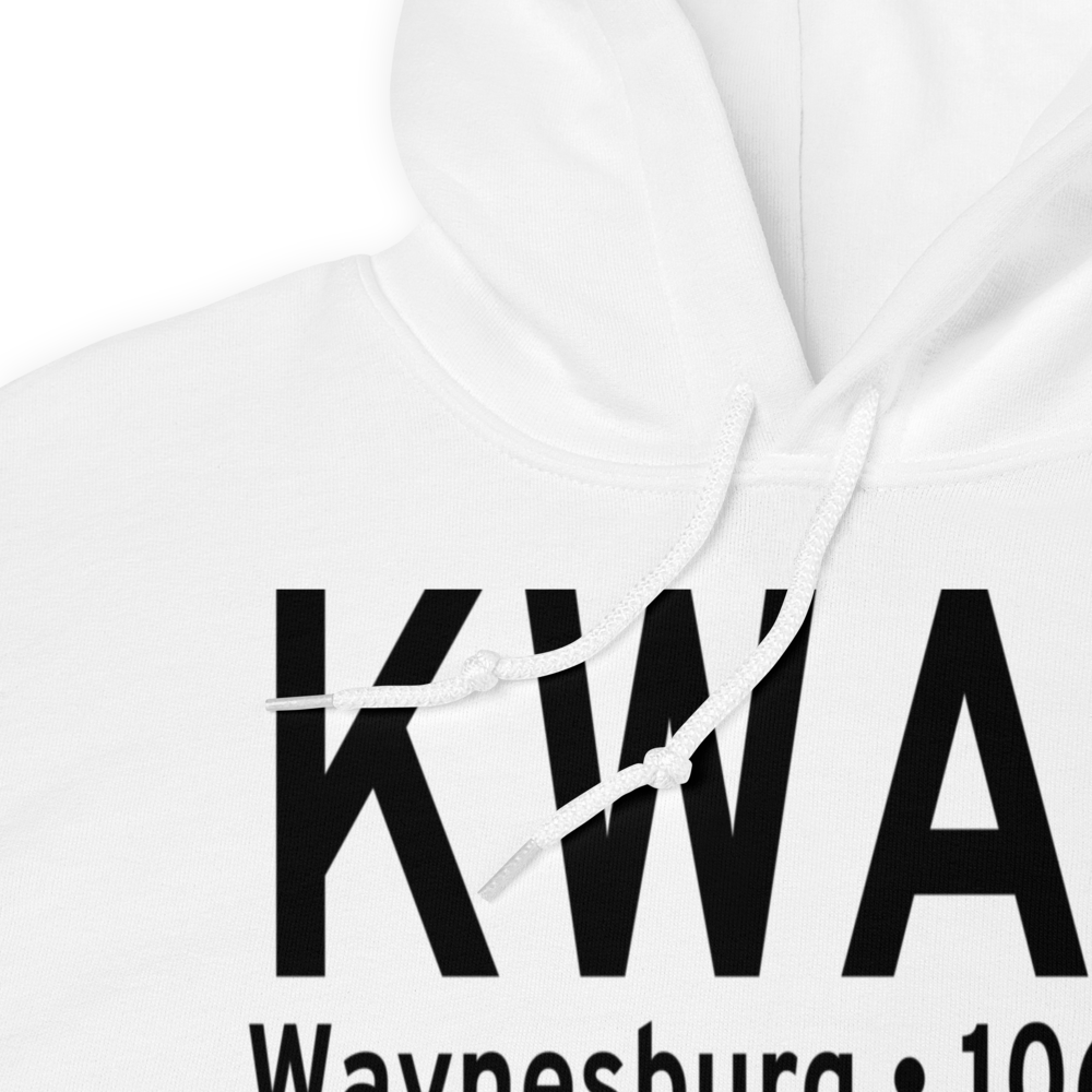 Greene County Airport (KWAY) ICAO Hoodie Sweatshirt 