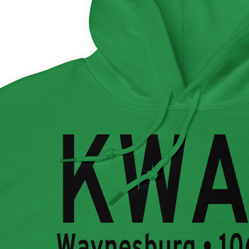 Greene County Airport (KWAY) ICAO Hoodie Sweatshirt 