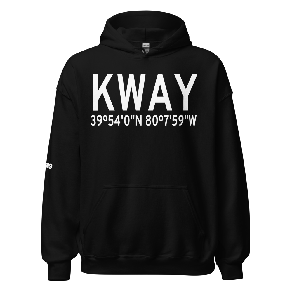 Greene County Airport (KWAY) ICAO Hoodie Sweatshirt 