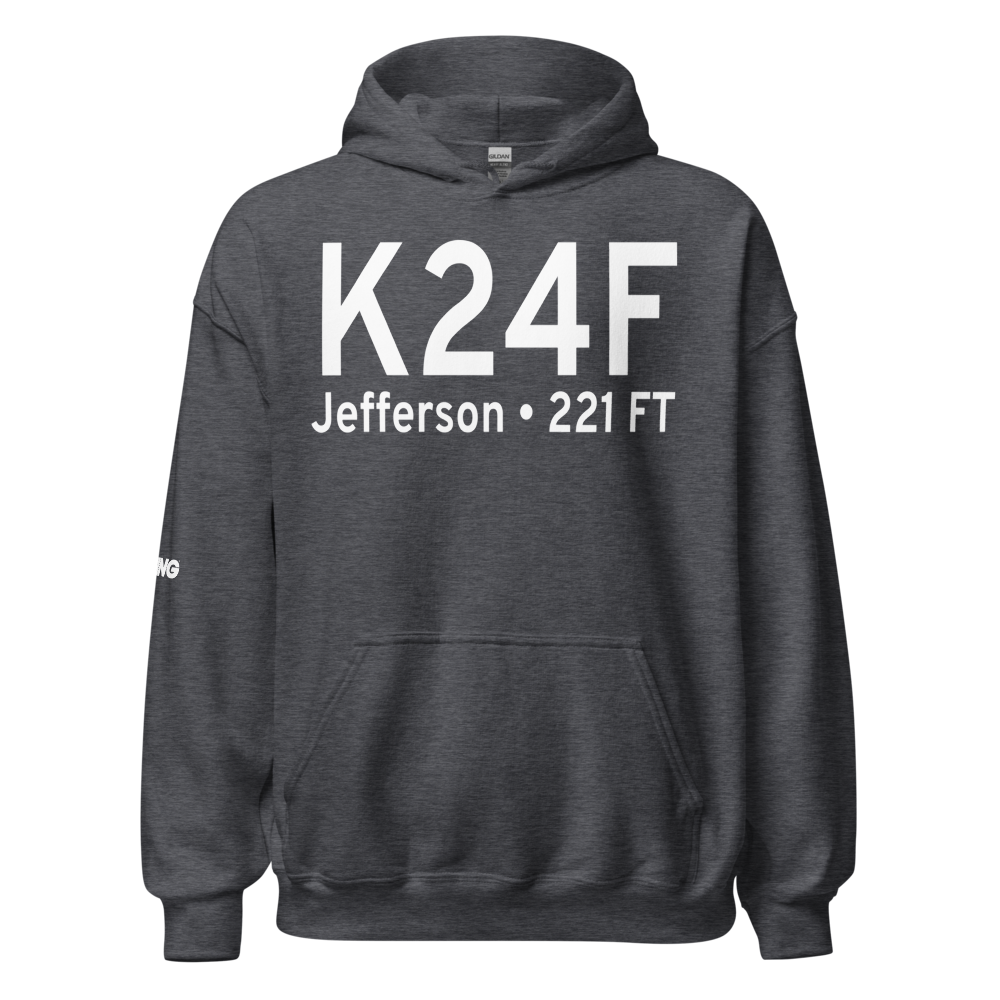 Cypress River Airport (K24F) ICAO Hoodie Sweatshirt 