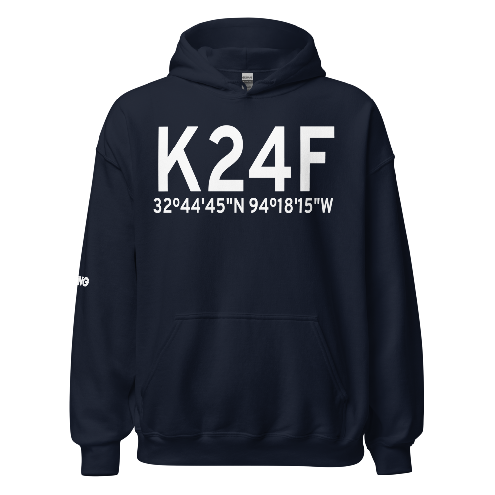 Cypress River Airport (K24F) ICAO Hoodie Sweatshirt 