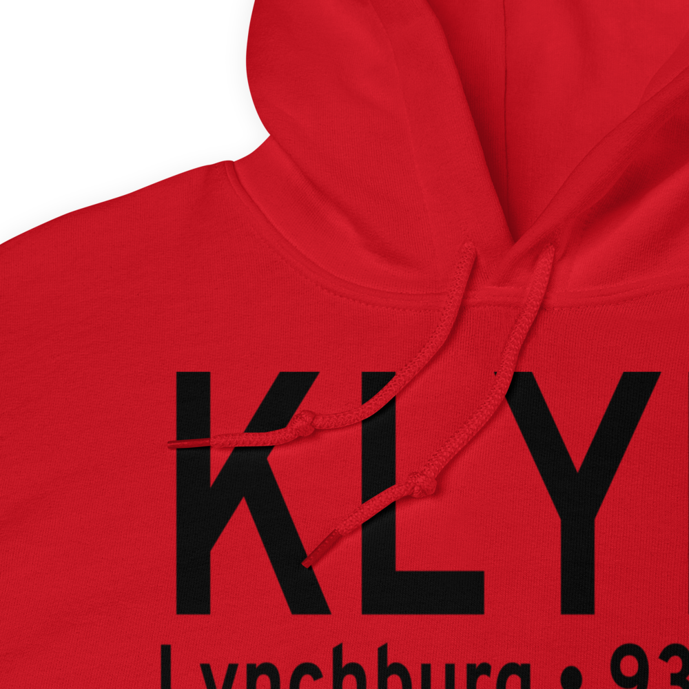 Lynchburg Regional Preston Glenn Field (KLYH) ICAO Hoodie Sweatshirt 