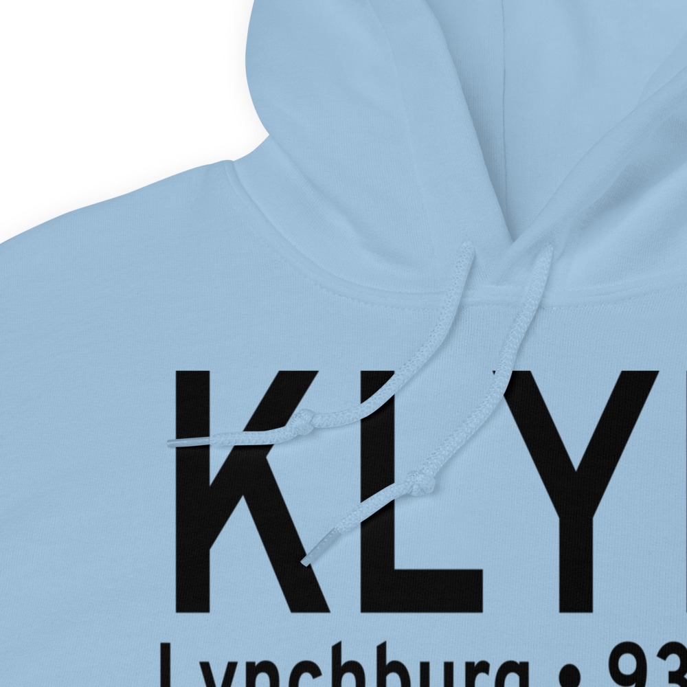 Lynchburg Regional Preston Glenn Field (KLYH) ICAO Hoodie Sweatshirt 