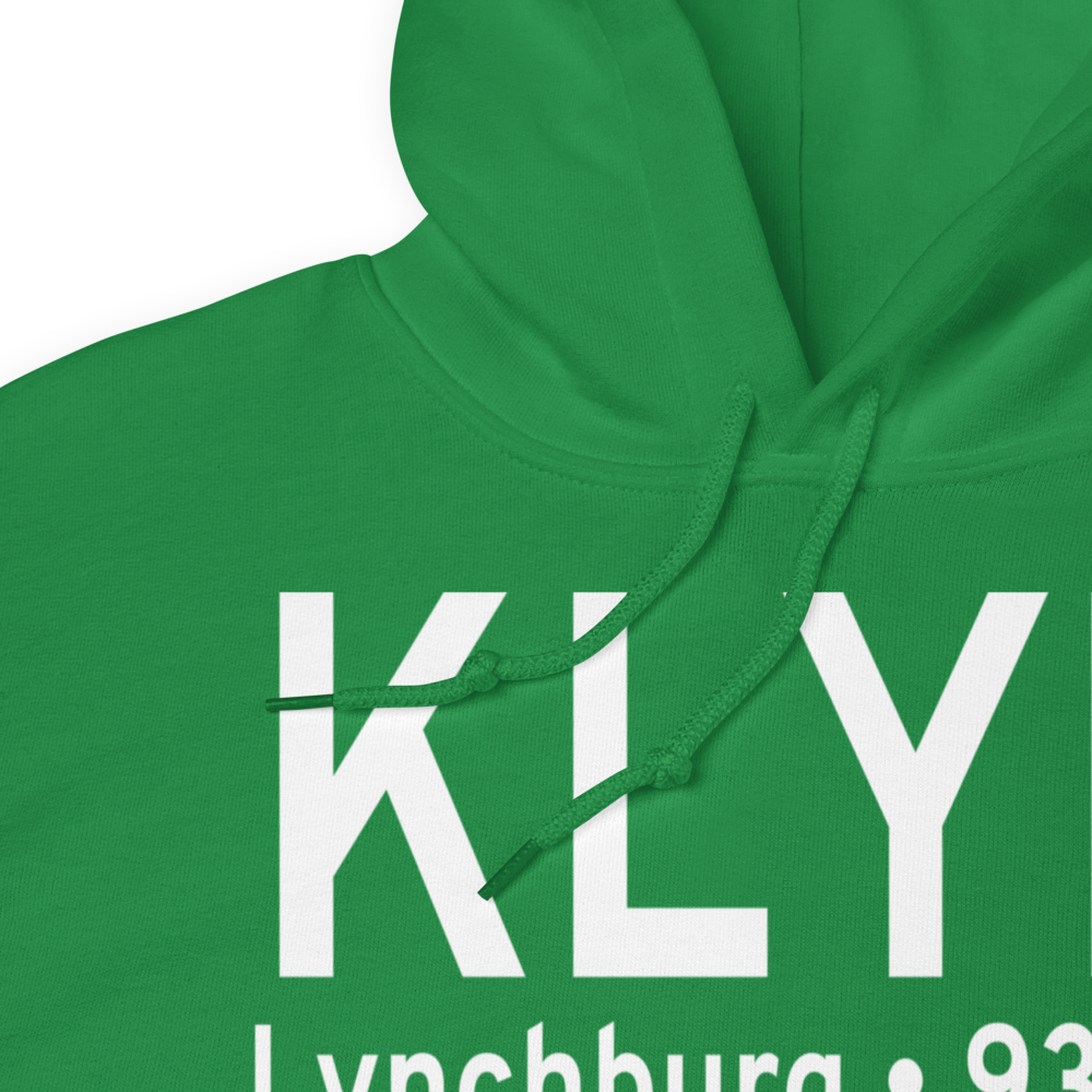 Lynchburg Regional Preston Glenn Field (KLYH) ICAO Hoodie Sweatshirt 