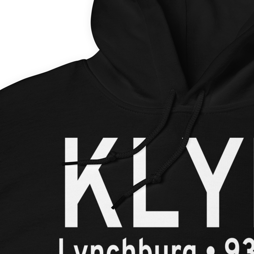 Lynchburg Regional Preston Glenn Field (KLYH) ICAO Hoodie Sweatshirt 