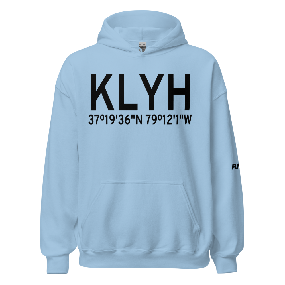 Lynchburg Regional Preston Glenn Field (KLYH) ICAO Hoodie Sweatshirt 