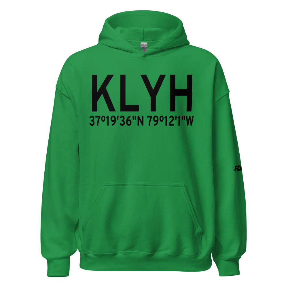 Lynchburg Regional Preston Glenn Field (KLYH) ICAO Hoodie Sweatshirt 