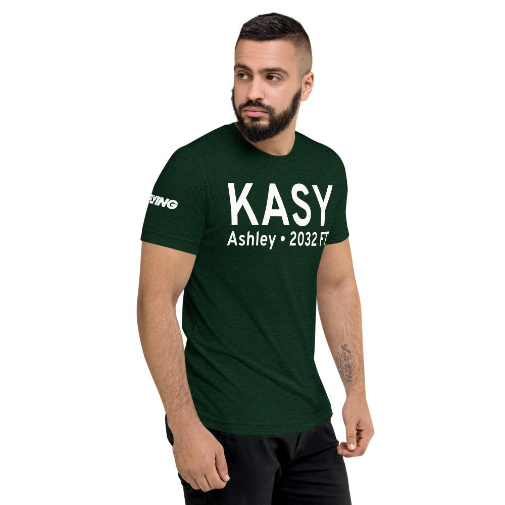 Ashley Municipal Airport (KASY) ICAO Tri-blend T-Shirt 