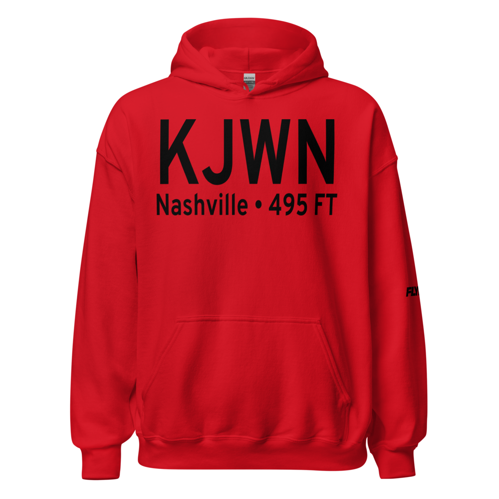 John C Tune Airport (KJWN) ICAO Hoodie Sweatshirt 