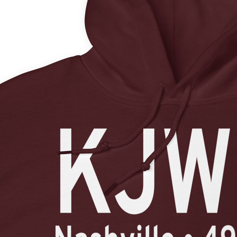 John C Tune Airport (KJWN) ICAO Hoodie Sweatshirt 