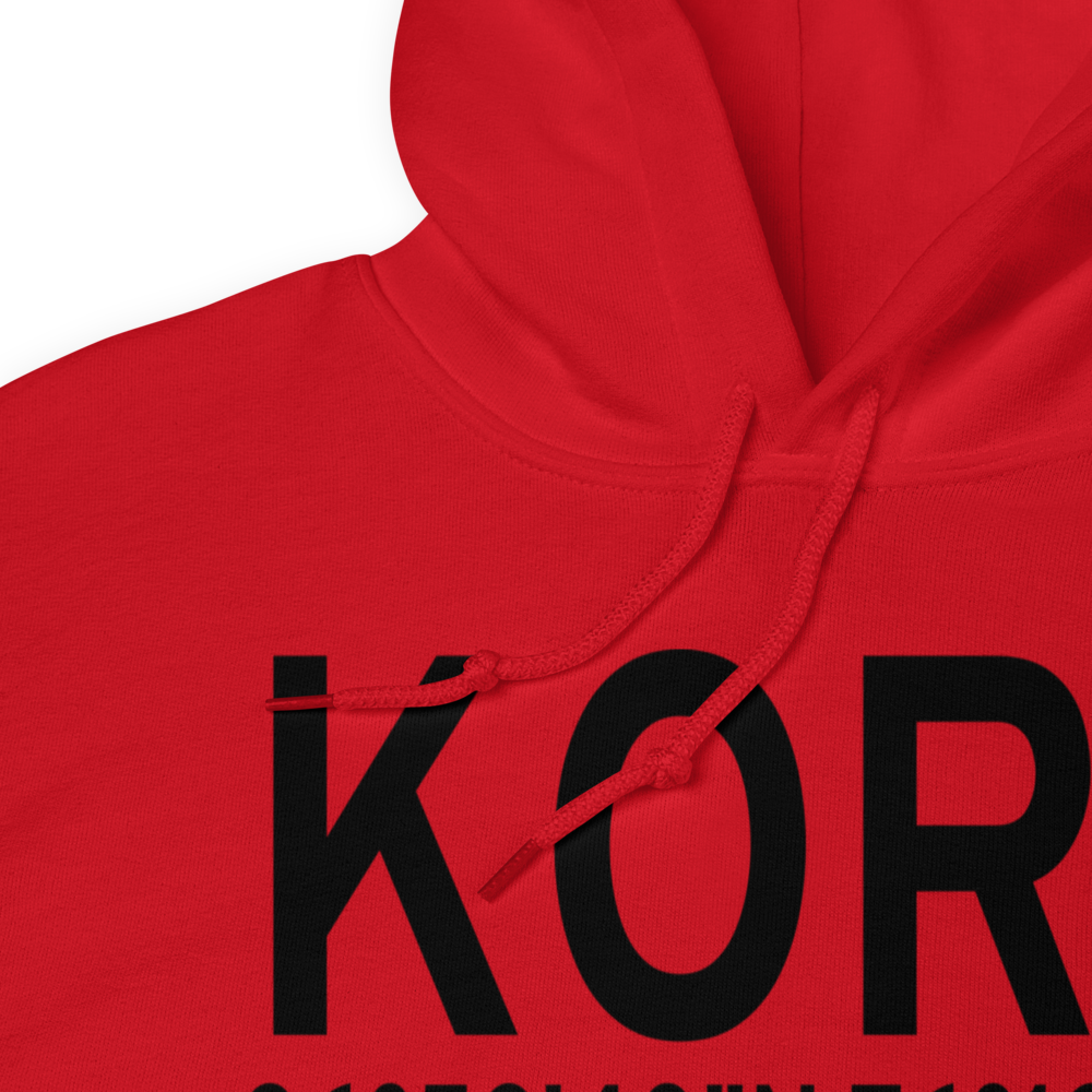 Norfolk International Airport (KORF) ICAO Hoodie Sweatshirt 