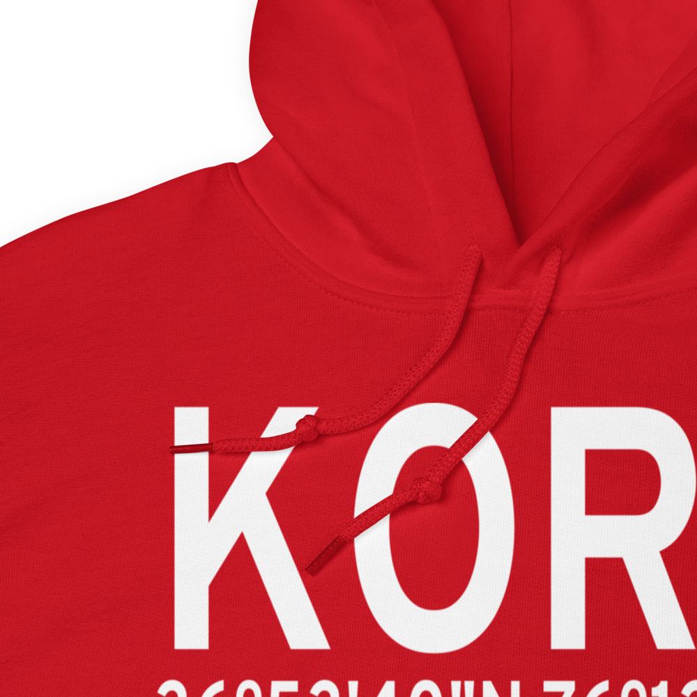 Norfolk International Airport (KORF) ICAO Hoodie Sweatshirt 