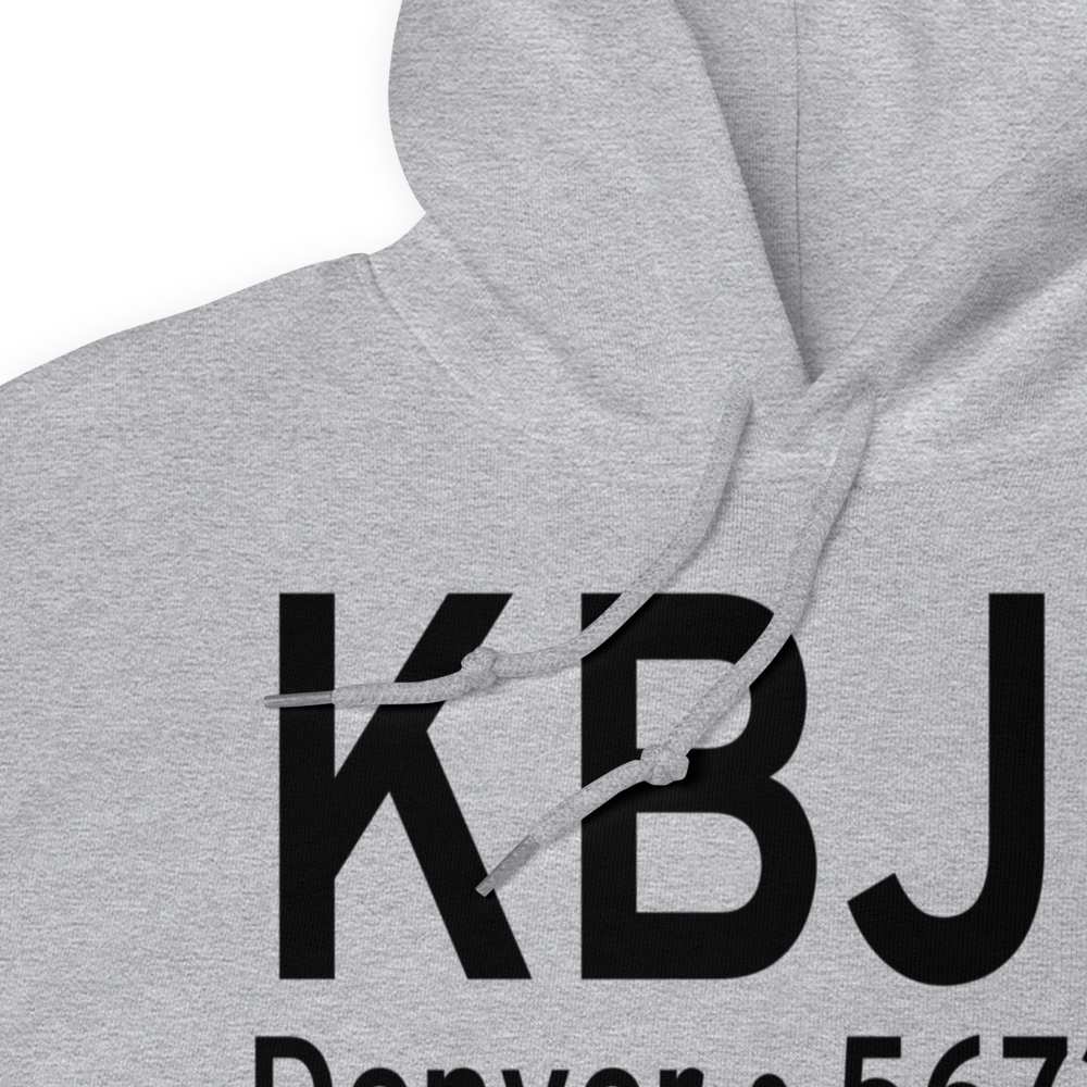 Rocky Mountain Metropolitan Airport (KBJC) ICAO Hoodie Sweatshirt 